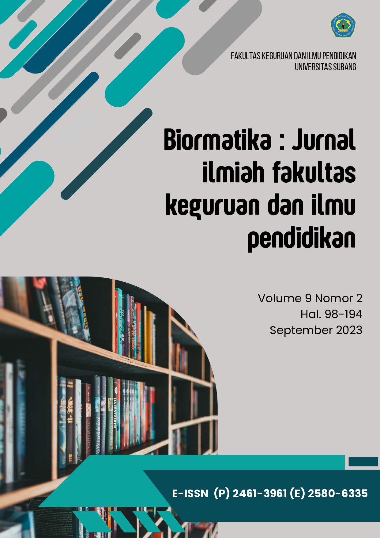 					View Vol. 9 No. 2 (2023): Biormatika : Jurnal ilmiah fakultas keguruan dan ilmu pendidikan
				